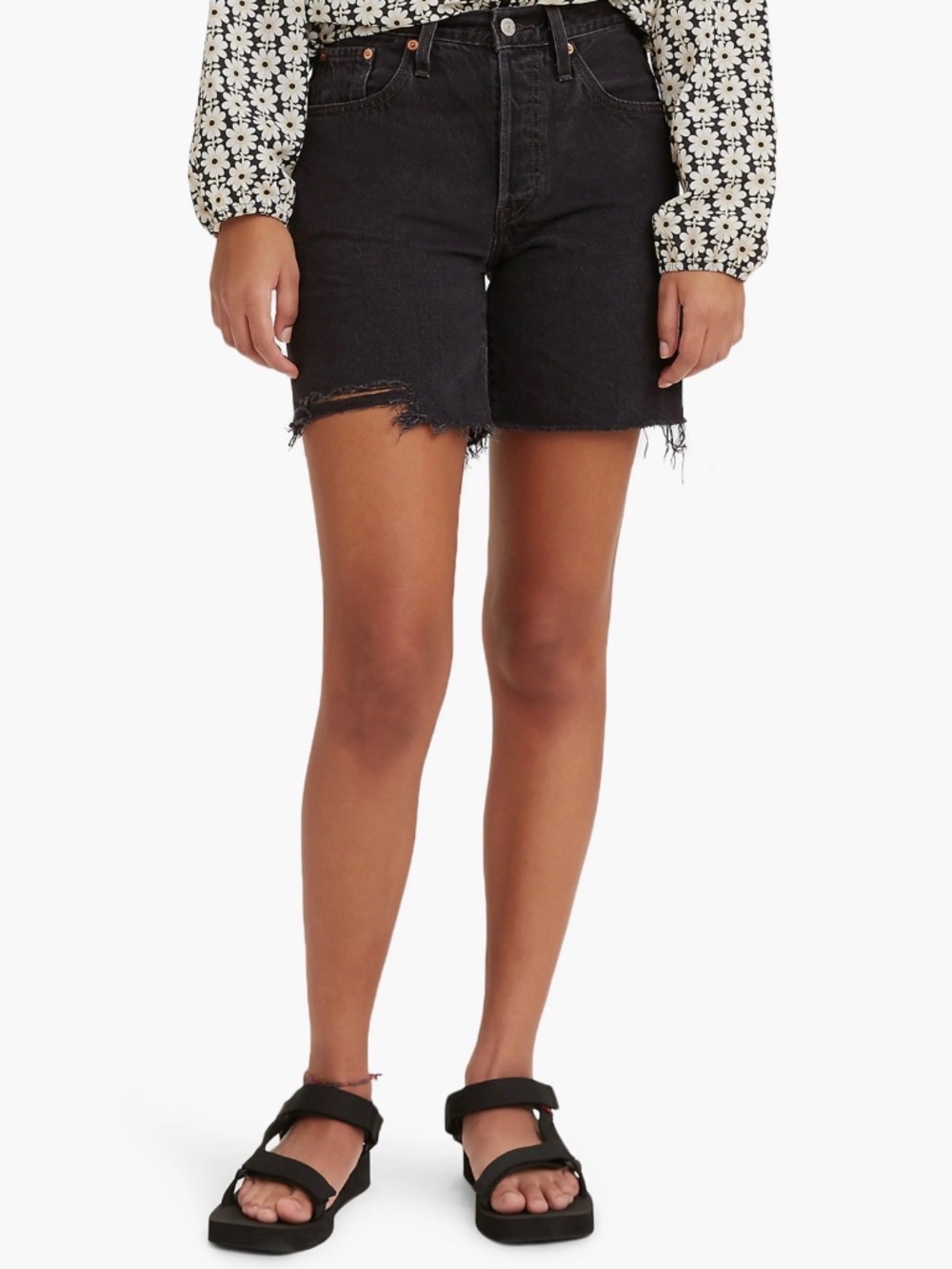 Levi's 501 Mid Thigh Denim Shorts